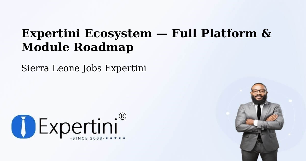 Expertini Ecosystem — Full Platform & Module Roadmap – Kayima