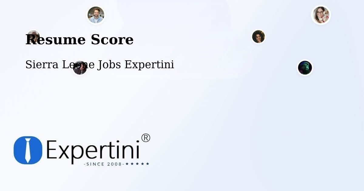 Resume Score & Job Description Match Tool – Kayima - Sierra Leone Jobs Expertini